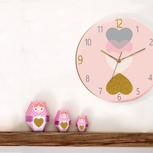 Kids Wall Clock, Nursery Clock, Nursery Wall Clock, Childrens Wall Clock, Kids Clock, Childrens Clock, Silent Wall Clock, Nursery Decor image 1