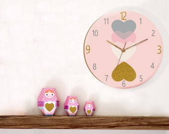 Kids Wall Clock, Nursery Clock, Nursery Wall Clock, Childrens Wall Clock, Kids Clock, Childrens Clock, Silent Wall Clock, Nursery Decor