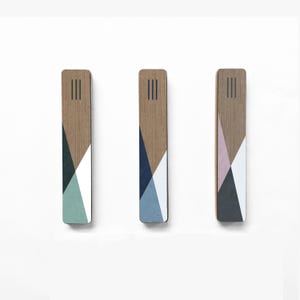 Modern Mezuzah Case, Protection for Home & Perfect Gift, Decorative Home Blessing, Wood Mezuzah Cover, Judaica Gifts, Blue Judaica gift