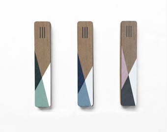 Modern Mezuzah Case, Protection for Home & Perfect Gift, Decorative Home Blessing, Wood Mezuzah Cover, Judaica Gifts, Blue Judaica gift