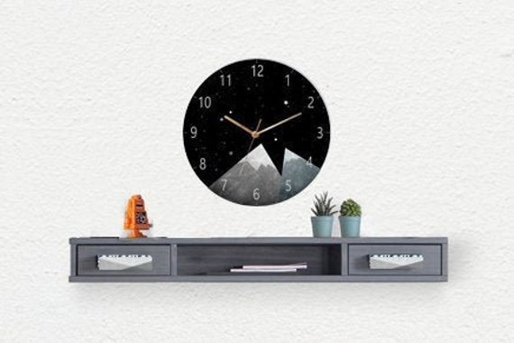 Horloge Murale Pour Enfants, Horloge de Pépinière, Mur d'enfants, Silencieuse Mur, Décor Pépinière