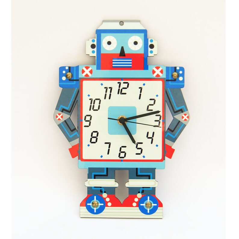 Kids Wall Clock Nursery Clock Nursery Wall Clock Childrens Etsy