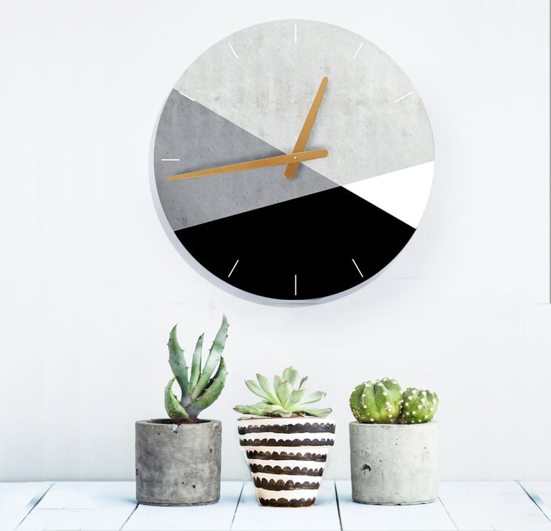 Extra Large Wall Clock Silent Wall Clock Bedroom Wall Clock Etsy