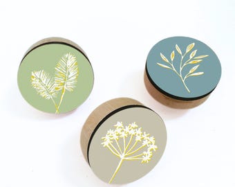 Modern Drawer Knob, Decorative Dresser Knob, Colorful Cabinet Knob, Wood Cupboard knob, Round Knob, Door Knob Handle, Knob For Dresser