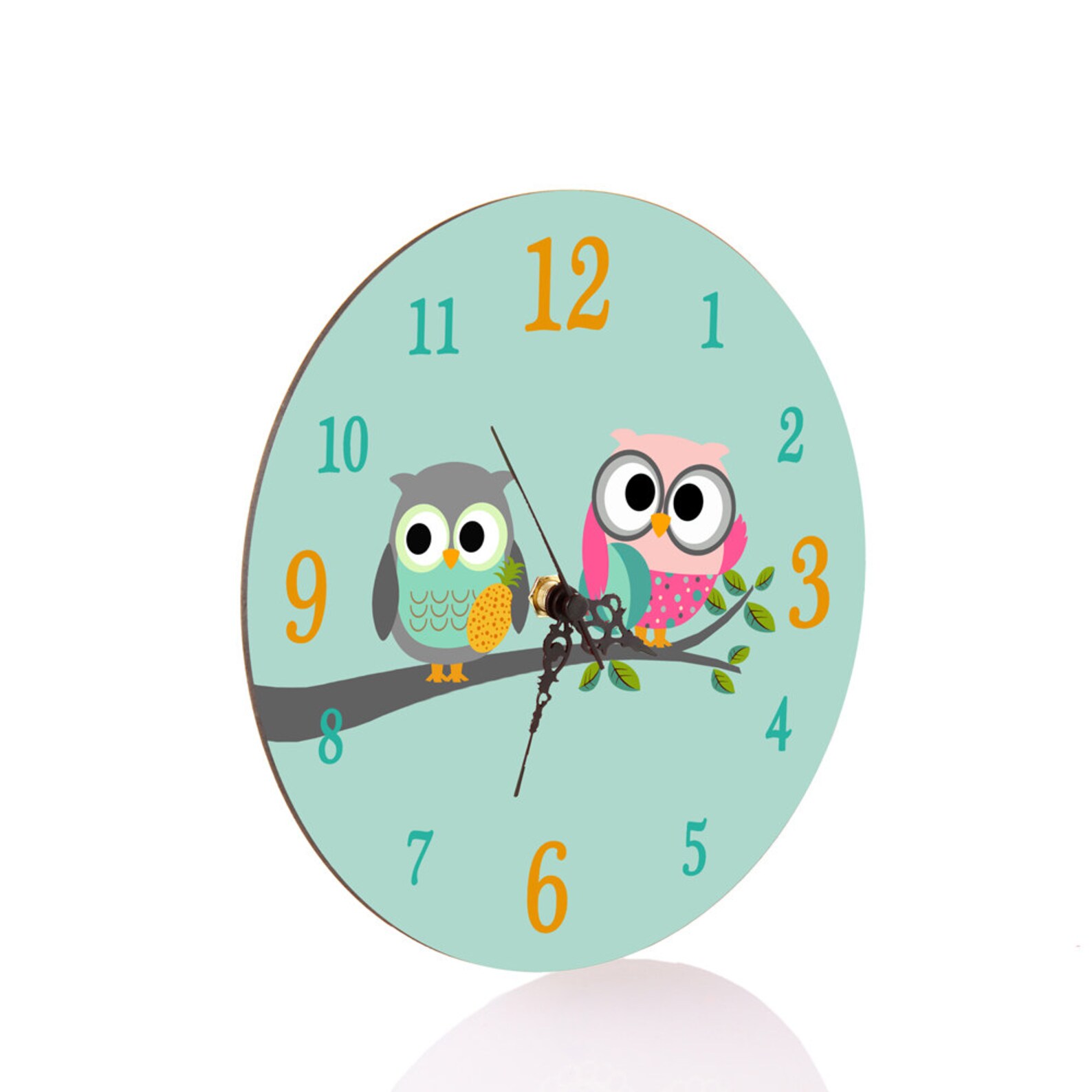 Kids Wall Clock Nursery Clock Nursery Wall Clock Childrens Etsy