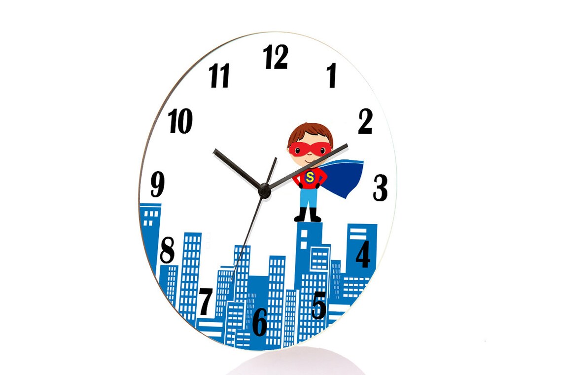 Kids Wall Clock Nursery Clock Nursery Wall Clock Childrens Etsy