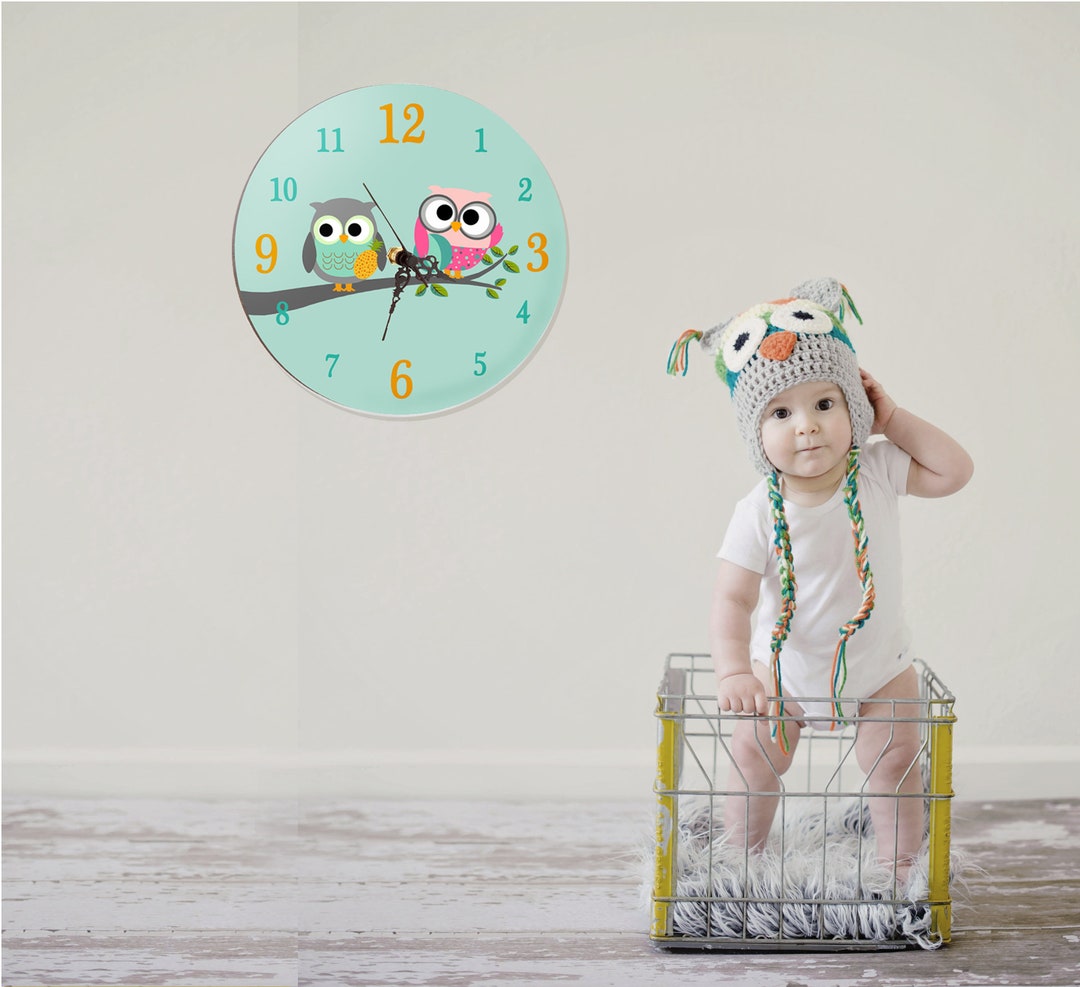 Kids Wall Clock, Nursery Clock, Nursery Wall Clock, Childrens Wall