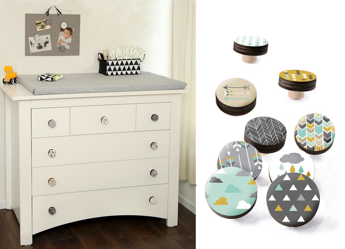 Moderne Schrankknöpfe Dekorative Kommode Knäufe Bunte | Etsy