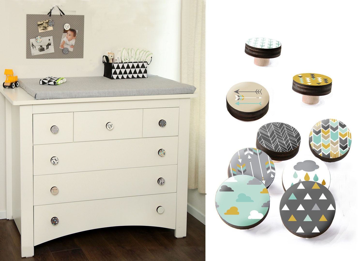 Moderne Schrankknöpfe Dekorative Kommode Knäufe Bunte | Etsy