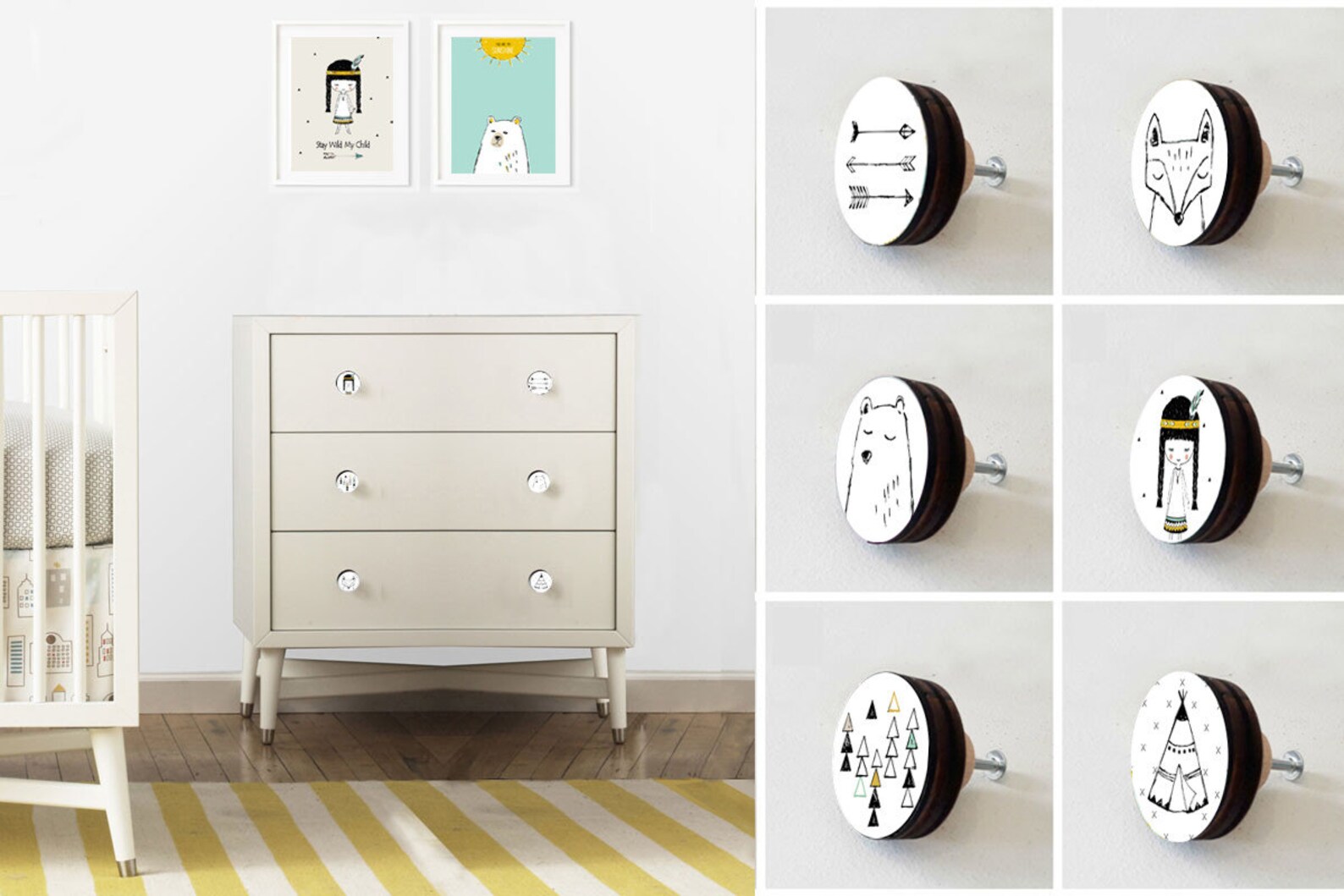 Nursery Room Knobs Nursery Knobs Nursery Decor Nursery Etsy