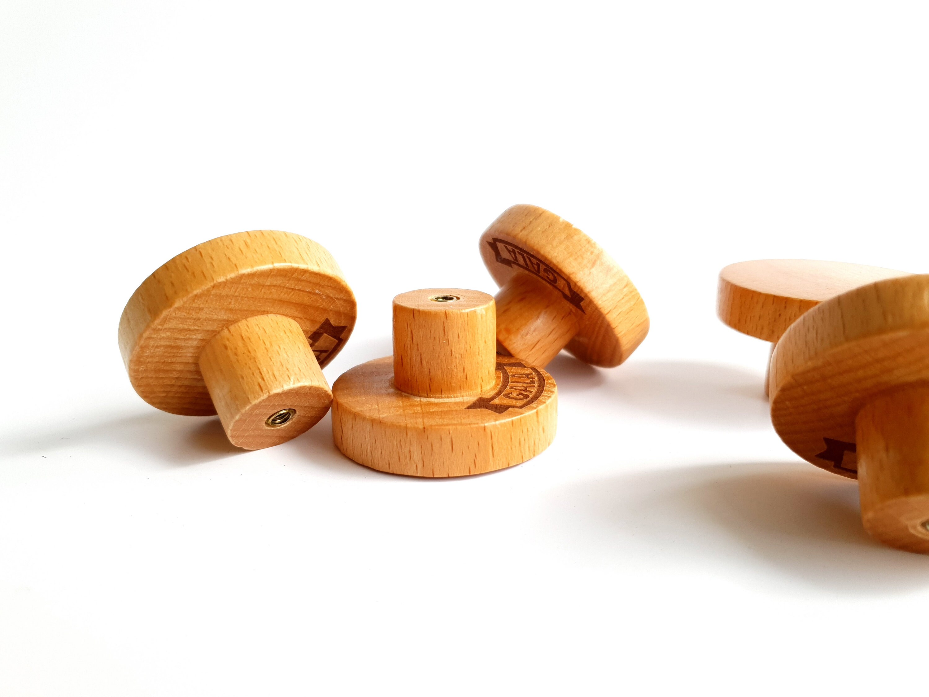 Wood Knob Modern Drawer Knob Decorative Dresser Knob Etsy