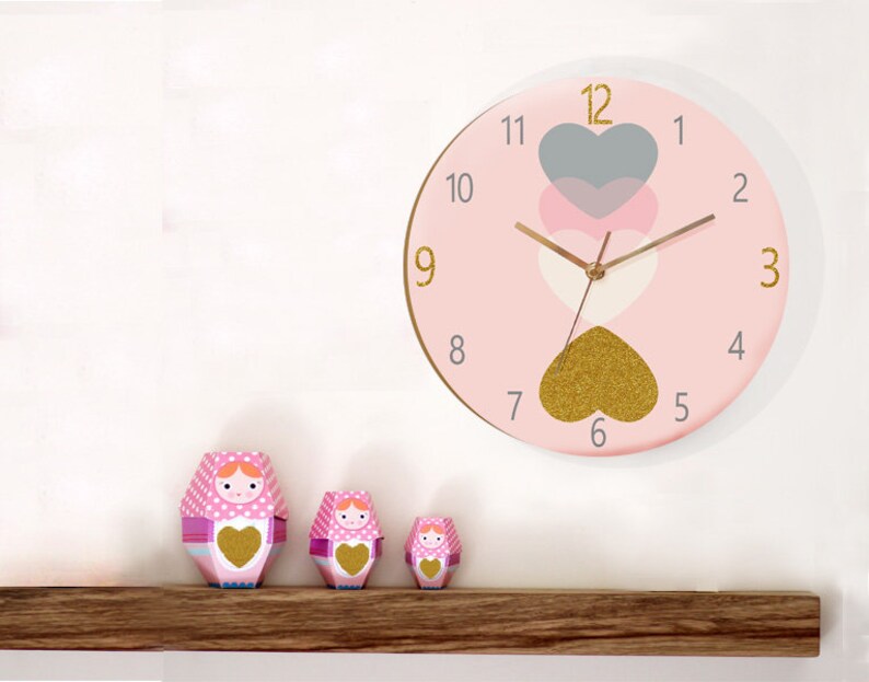 Kids Wall Clock, Nursery Clock, Nursery Wall Clock, Childrens Wall Clock, Kids Clock, Childrens Clock, Silent Wall Clock, Nursery Decor image 1