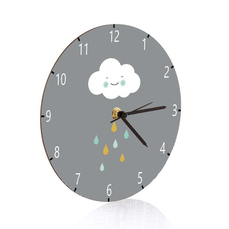 Kids Wall Clock Nursery Clock Nursery Wall Clock Childrens Etsy