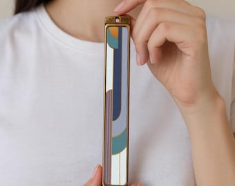 Modern Metal Mezuzah Case, Gold, Silver, Bronze, or Brass Finish, Minimalist Jewish Door Decor, Housewarming Judaica Gift, Jewish  Blessing