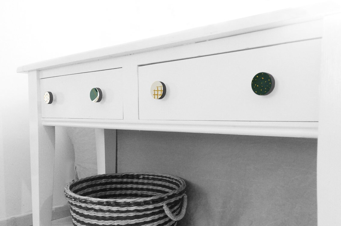 Decorative Knobs Modern Knobs Wood Knobs Round Knobs Etsy