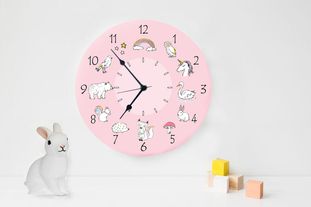 Kids Wall Clock, Nursery Clock, Nursery Wall Clock, Childrens Wall