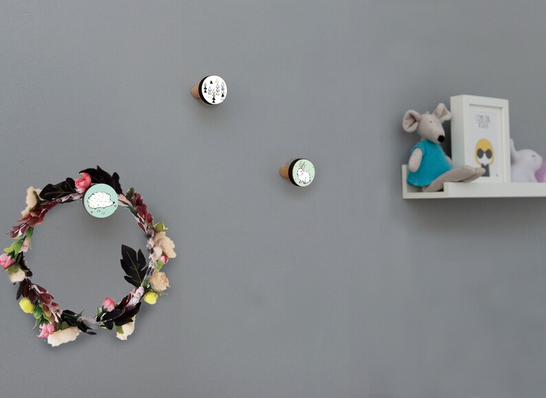 Nursery Hooks Nursery Wall Hangers Nursery Racks Nursery Etsy