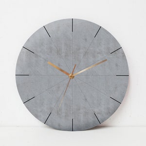 Geometric Wall Clock, Minimalist Wall Clock , Large Wall Clock, Modern Wall Clock, Decorative Bedroom Wall Clock, Analog Silent Wall Clock