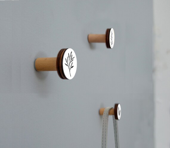 Wood Towel Hook Bathroom Towel Hook Kitchen Towel Hook Etsy