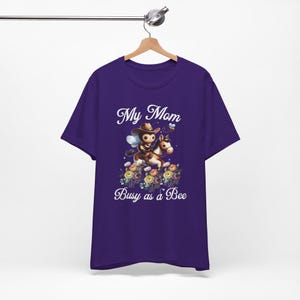 My Mom Busy as a Bee T-Shirt, Cute Bee Graphic Tee, Mother's Day Gift, Family Reunion Shirt, Nature Lover Apparel, Fun Summer Top