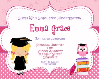 preschool graduation invitation etsy