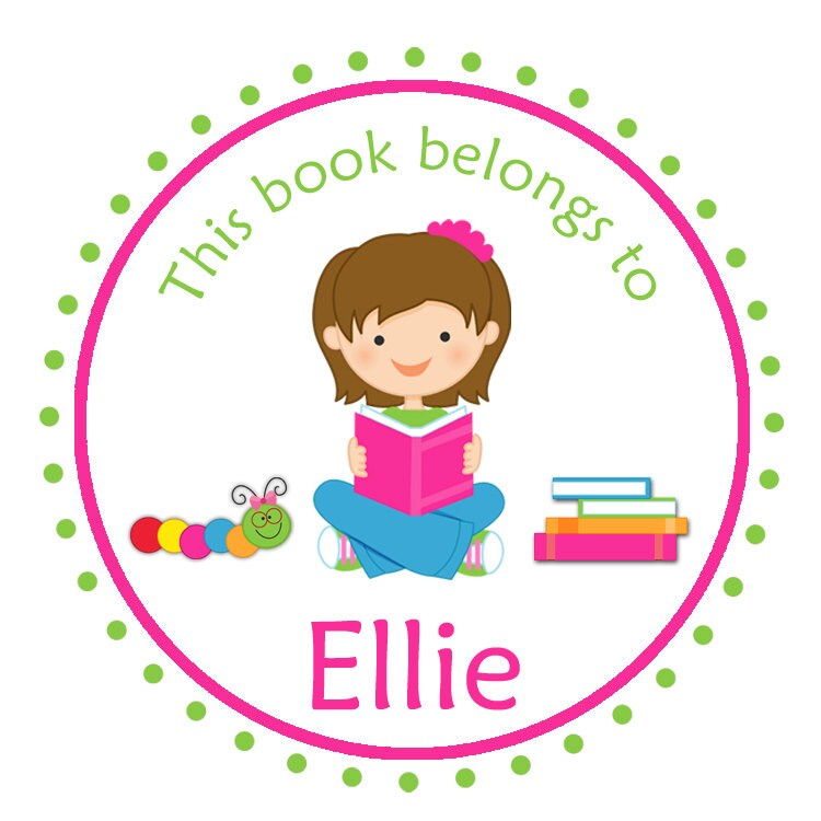 Book Sticker This Book Belongs to Sticker School Sticker Etsy