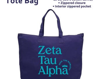 Zeta Tau Alpha Sorority Tote Bag Gift for ZTA Sorority