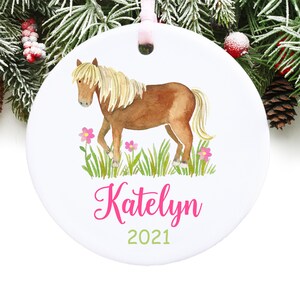 Horse Christmas Ornament Personalized Christmas Ornament Horse Ornament GIFT BOX  Included