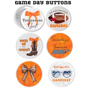 Gameday Buttons Football Game Day Buttons for College Games