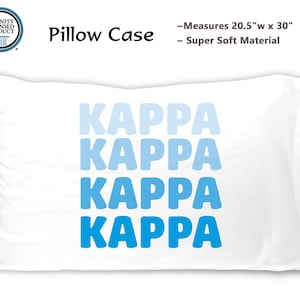 Kappa Kappa Gamma Pillow Case Gift for Kappa Kappa Gamma KKG