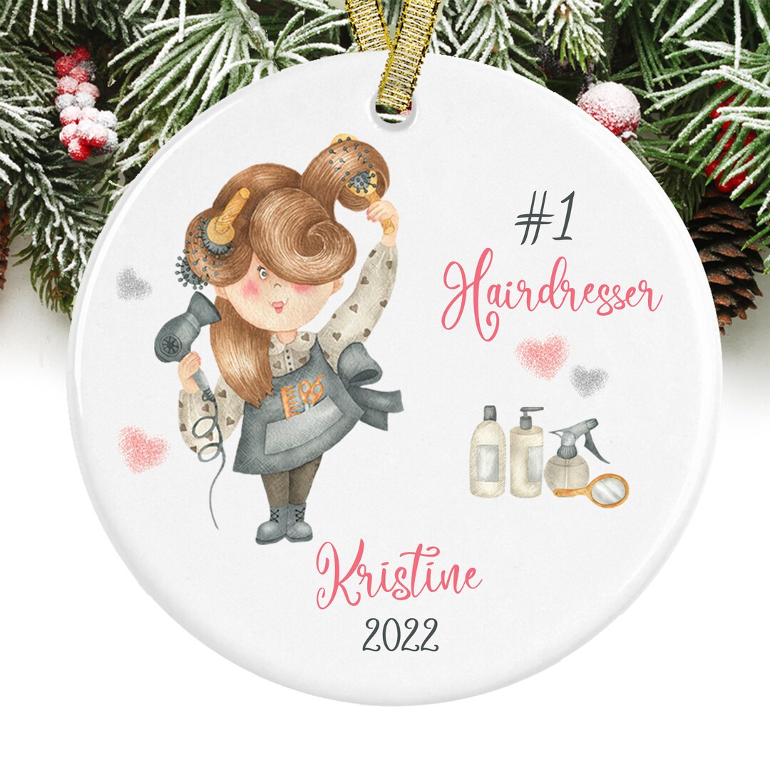Hair Dresser Christmas Ornament Personalized Hair Stylist Christmas
