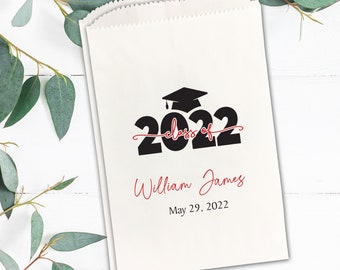 Personalized Graduation Favor Bag Bakery and Candy Buffet Bag Class of 2022 Favor