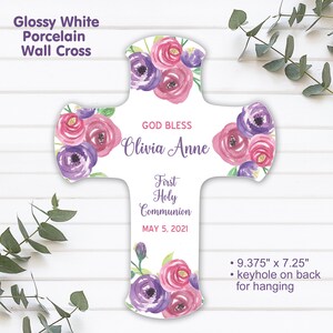 First Communion Gift First Communion Porcelain Cross First Holy Communion Gift