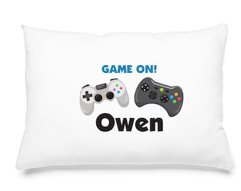 Video Game Controller Black White Gadgets Throw Pillow Covers Decorative 18x18 Inch Pillowcase Square Cushion Cases for Home Sofa Bedroom Livingroom 