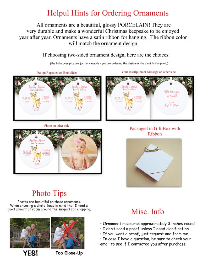 Sports Christmas Ornament Personalized Christmas Ornament Sports Ornament GIFT BOX Included image 2