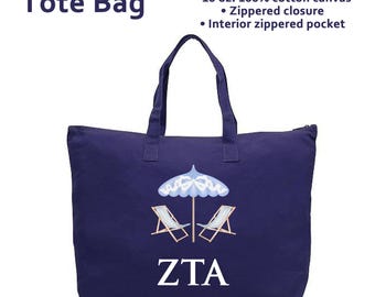 Zeta Tau Alpha Sorority Tote Bag Gift for ZTA Sorority