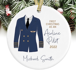 Pilot Ornament Gift for Pilot Christmas Ornament GIFT BOX  Included