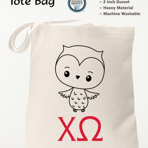 Chi Omega Sorority Tote Bag Chi Omega Sorority