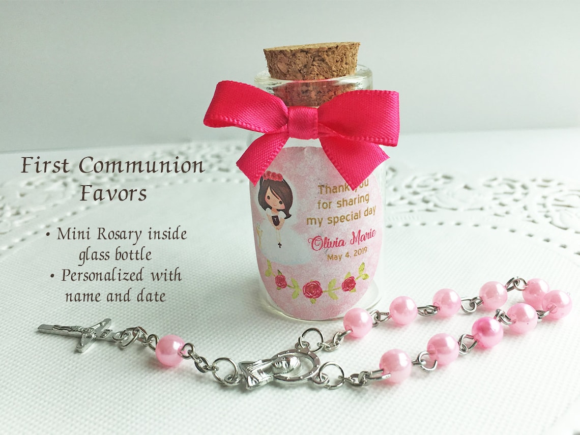 First Holy Communion Favors Communion Rosary Favor Etsy