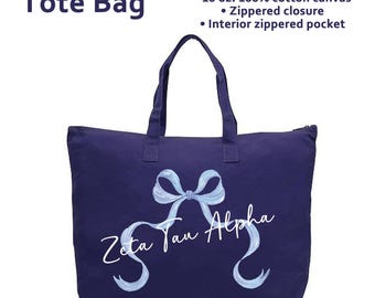 Zeta Tau Alpha Sorority Tote Bag Gift for ZTA Sorority