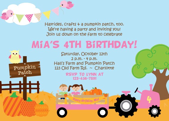 pumpkin patch birthday party
