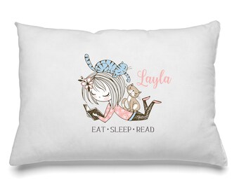 Personalized Pillowcase Gift for Reader Gift for Book Lover