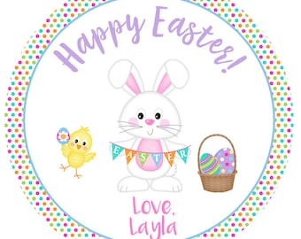 Easter Stickers Happy Easter Stickers Easter Tags