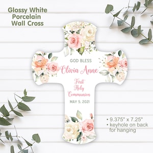 First Communion Gift First Communion Porcelain Cross First Holy Communion Gift