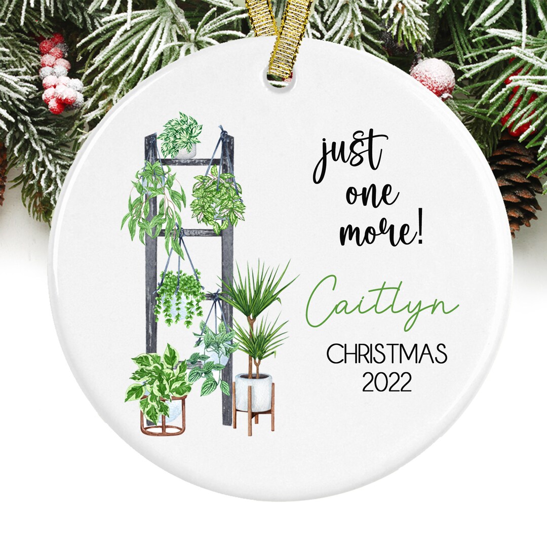 Plant Lover Christmas Ornament Personalized Christmas Ornament Gift for