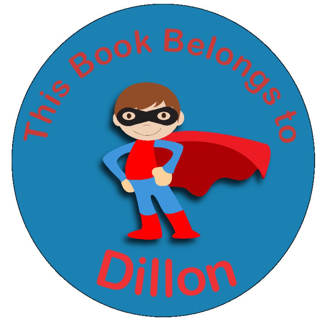 Superbook Character Sticker Superhero Book Sticker - Etsy