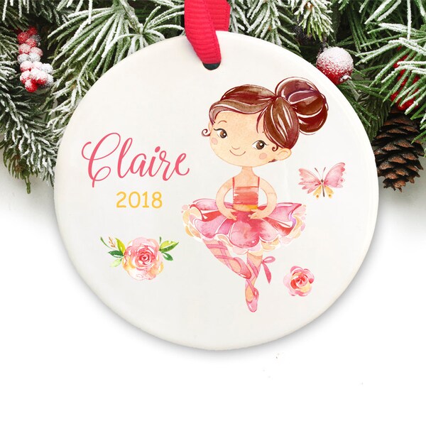 Personalized Christmas Ornament Personalized Keepsake Ornament Ballerina Ornament GIFT BOX  Included