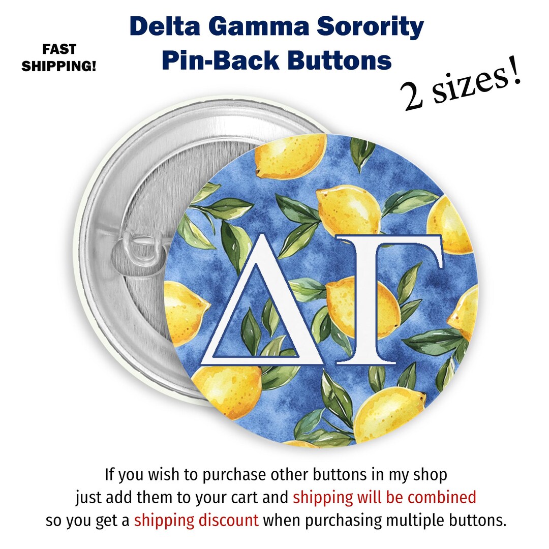 Alpha Delta Pi Gameday Button ADPI Sorority Game Day Button Lobster ...