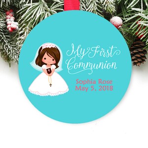 Holy Communion Christmas Ornament Personalized Holy Communion Gift Gift Box  Included CHOOSE GIRL