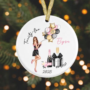 Twenty First Birthday Gift Twenty first birthday ornament  21st Birthday Ornament GIFT BOX  Included